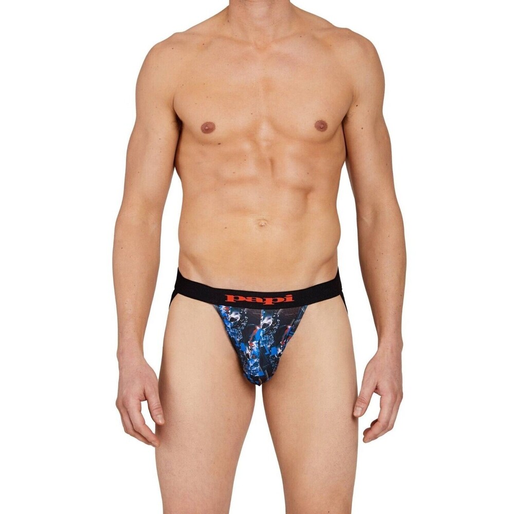 Papi Red Statue Print Microfiber Men's Jockstrap Size Small